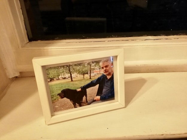 Close-up of Trigger’s photo